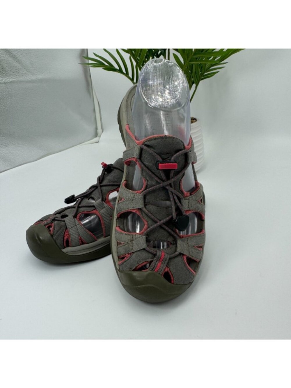 Keen Whisper 5127 Slide Sandal Womens 8.5 Gray Synthetic Hiking Trail Waterproof - Picture 4 of 16